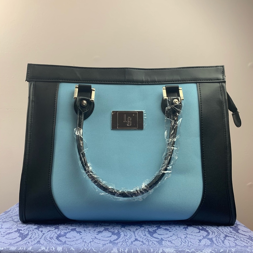 Lori Greiner Blue Tote Bag W/ 4 Travel Organizers